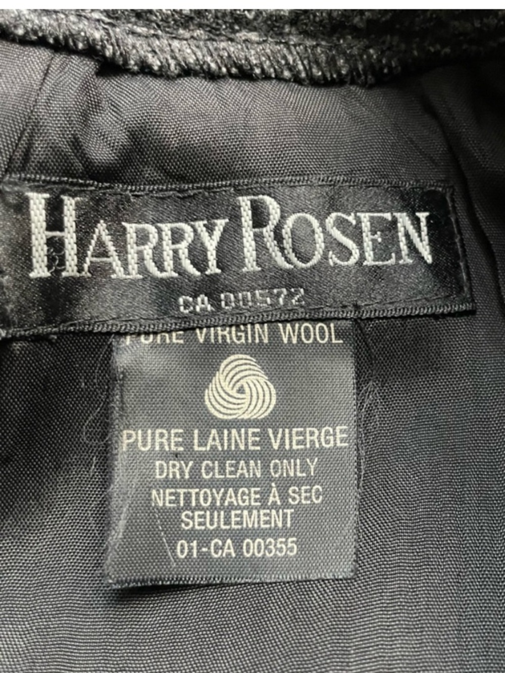 Harry Rosen Vintage Black Wool Herringbone Skirt Women’s Size Small - Picture 2 of 9